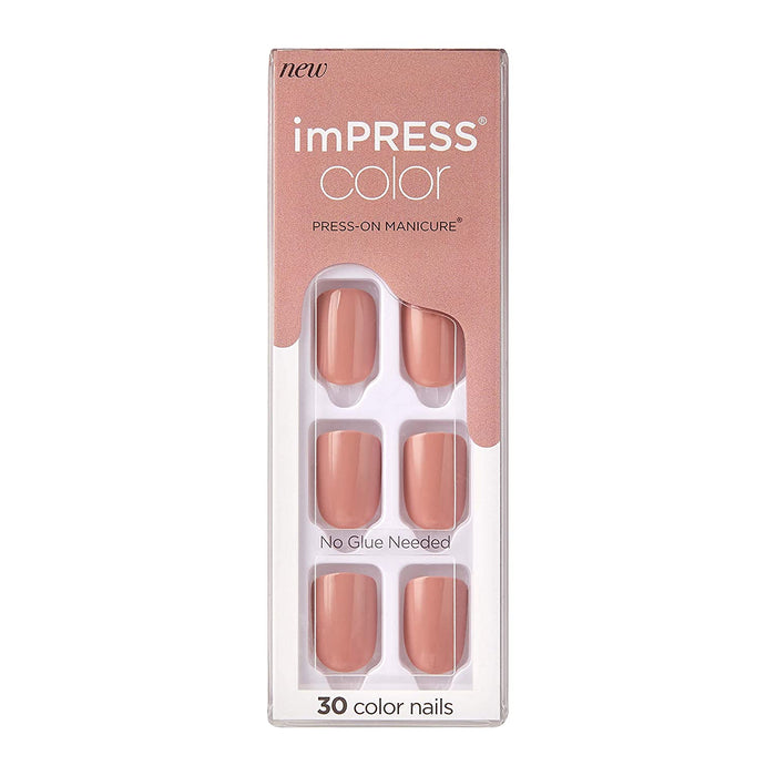 imPRESS Color Press-On Manicure Gel Nail Kit, Short Length, 30 Nails  (20 colors)