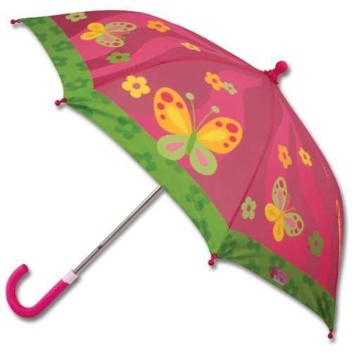Colorful Butterfly Stick Umbrella for Girls