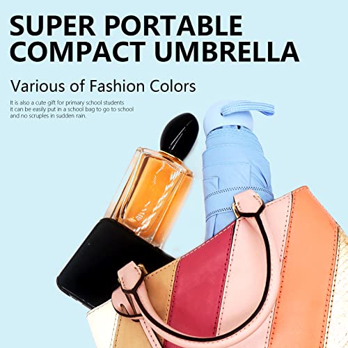 Compact Portable Mini Umbrella, Folding & Lightweight, UV Protection (5 colors) - Pink and Caboodle