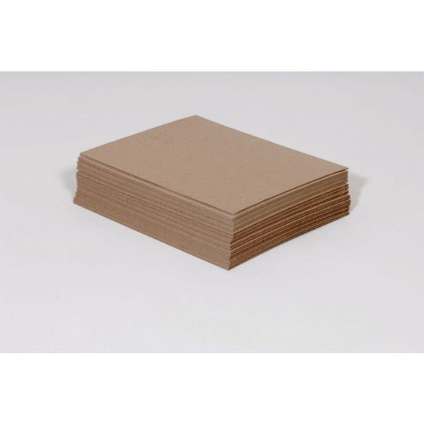 50-Pt Heavy Weight Kraft Chipboard Sheets - 8.5 x 11 - 20 Pack